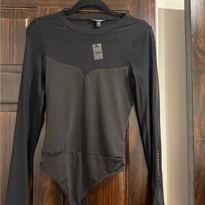 NEW Express Black Bodysuit Top